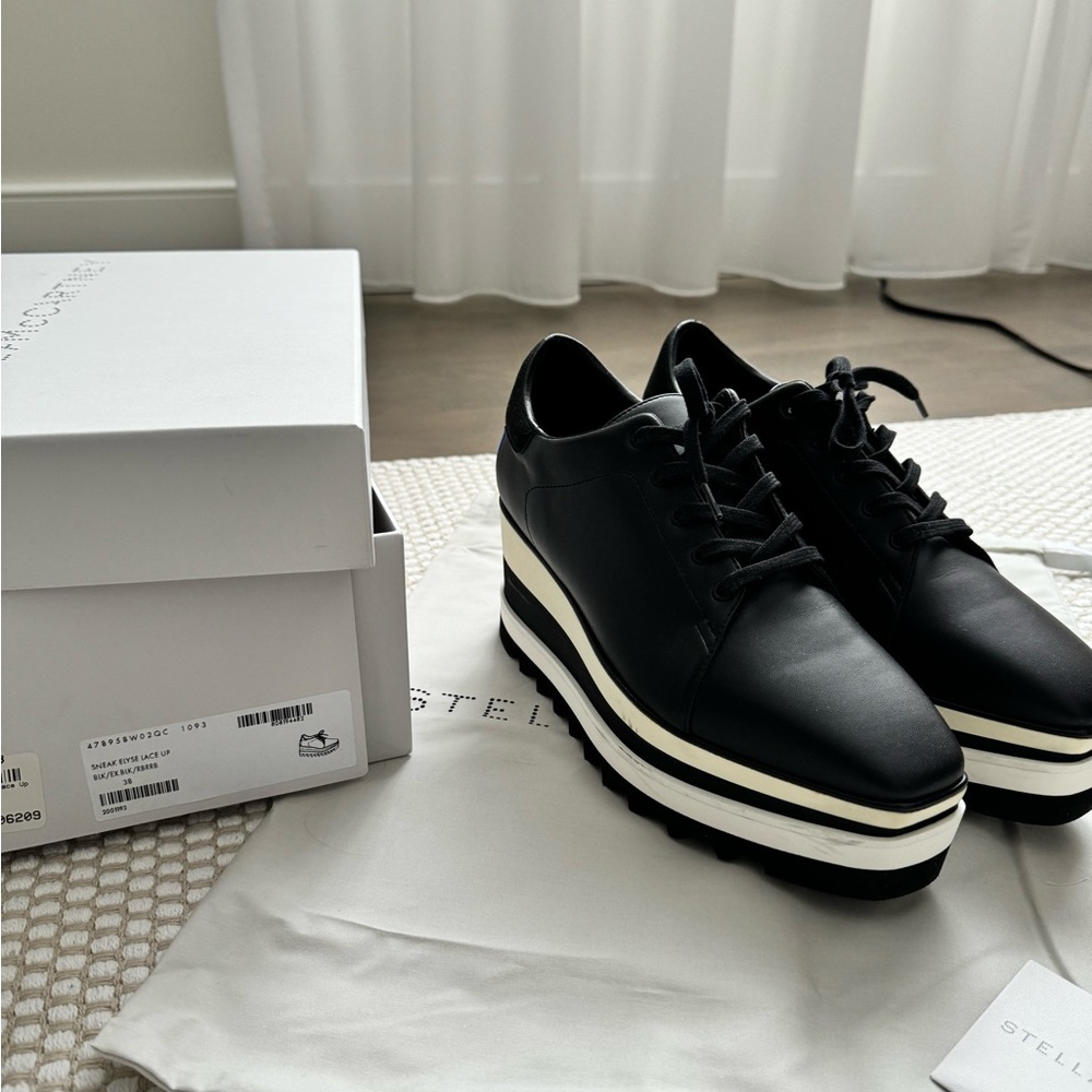 Stella McCartney Sneak-Elyse Platform Trainers Black